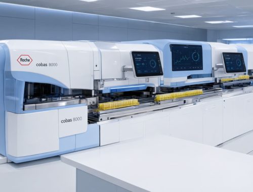 Интегрированная лабораторная система Roche Cobas 8000 с модулями биохимического и иммунохимического анализа